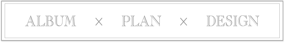 ALBUM（製本タイプ）×PLAN（依頼方法プラン）×DESIGN（デザインレイアウト）
